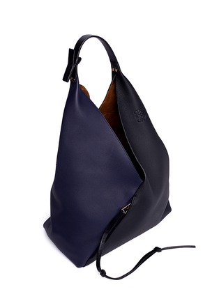 Detail View - Click To Enlarge - LOEWE - 'Sling' colourblock leather hobo bag