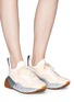 Figure View - Click To Enlarge - STELLA MCCARTNEY - 'Eclypse' faux leather and suede sneakers