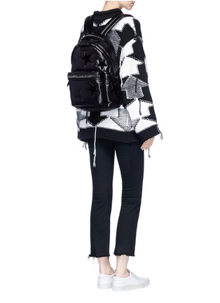 Figure View - Click To Enlarge - STELLA MCCARTNEY - 'Falabella GO' star patch backpack
