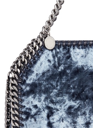Detail View - Click To Enlarge - STELLA MCCARTNEY - 'Falabella' mini crushed velvet chain shoulder tote