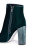 Detail View - Click To Enlarge - RENÉ CAOVILLA - Strass pavé heel velvet ankle boots
