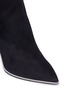 Detail View - Click To Enlarge - RENÉ CAOVILLA - Faux pearl suede ankle boots