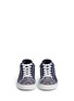 Front View - Click To Enlarge - RENÉ CAOVILLA - Strass toe cap velet sneakers