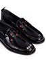 Detail View - Click To Enlarge - JOSHUA SANDERS - 'Beat It' floral embroidered patent leather loafers