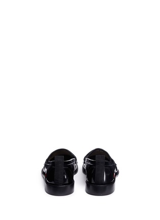 Back View - Click To Enlarge - JOSHUA SANDERS - 'Beat It' floral embroidered patent leather loafers