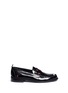 Main View - Click To Enlarge - JOSHUA SANDERS - 'Beat It' floral embroidered patent leather loafers