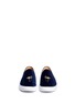 Front View - Click To Enlarge - BING XU - 'Moroccan' flamingo embroidered velvet step-in skate slip-ons