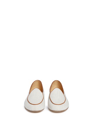 Front View - Click To Enlarge - BING XU - 'Belgium' canvas loafers
