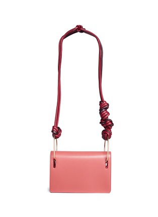Main View - Click To Enlarge - ROKSANDA - 'Dia' knotted strap metal ring leather crossbody bag