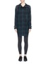 Main View - Click To Enlarge - PARTICLE FEVER - x The Woolmark Company perforated check plaid jacket