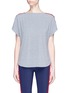 Main View - Click To Enlarge - PARTICLE FEVER - x The Woolmark Company snap button shoulder colourblock performance top