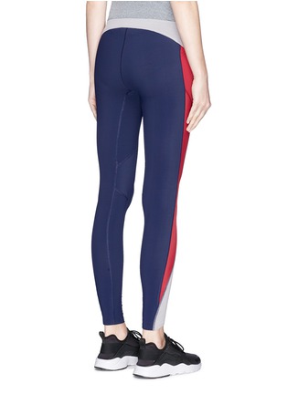Back View - Click To Enlarge - PARTICLE FEVER - X THE WOOLMARK COMPANY COLOURBLOCK PERFORMANCE LEGGINGS