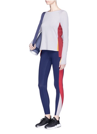 Figure View - Click To Enlarge - PARTICLE FEVER - X THE WOOLMARK COMPANY COLOURBLOCK PERFORMANCE LEGGINGS