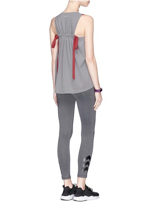 Figure View - Click To Enlarge - PARTICLE FEVER - x The Woolmark Company drawstring back colourblock performance tank top