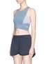 Front View - Click To Enlarge - PARTICLE FEVER - x The Woolmark Company colourblock sports bra