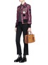 Figure View - Click To Enlarge - COACH - 'Rogue' colourblock suede and leather shoulder bag