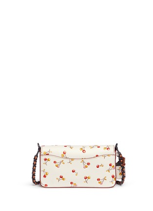 Detail View - Click To Enlarge - COACH - 'Dinky' glitter cherry embossed glovetanned leather crossbody bag