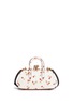 Detail View - Click To Enlarge - COACH - Glitter cherry embossed kisslock glovetanned leather handbag