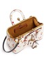  - COACH - Glitter cherry embossed kisslock glovetanned leather handbag
