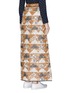 Back View - Click To Enlarge - COACH - Floral quilted patchwork maxi skirt