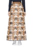 Main View - Click To Enlarge - COACH - Floral quilted patchwork maxi skirt