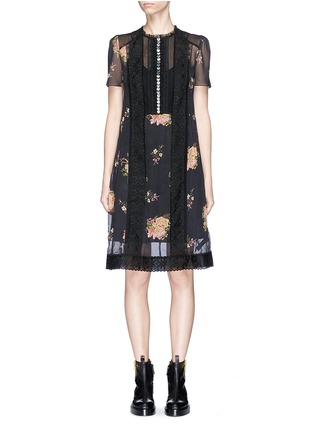 Main View - Click To Enlarge - COACH - Pleated floral print dress