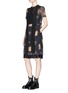 Figure View - Click To Enlarge - COACH - Pleated floral print dress