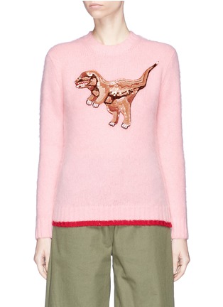 Main View - Click To Enlarge - COACH - Sequin Rexy patch sweater