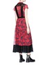 Figure View - Click To Enlarge - COACH - Sequin horse print lace panel peasant dress