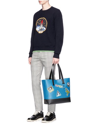 Figure View - Click To Enlarge - COACH - 'Gotham' space motif glovetanned leather tote bag