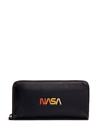 Main View - Click To Enlarge - COACH - 'NASA' logo embossed zip wallet