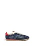 Main View - Click To Enlarge - COACH - 'C122' star print satin suede sneakers