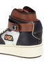 Detail View - Click To Enlarge - COACH - 'C210' NASA patch metallic high top sneakers