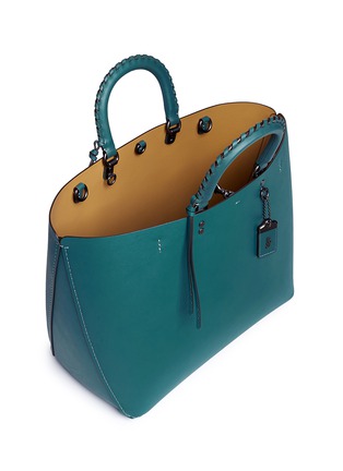 Detail View - Click To Enlarge - COACH - 'Rogue' glovetanned leather tote