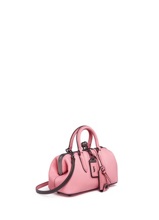 Detail View - Click To Enlarge - COACH - Kisslock glovetanned leather handbag