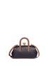 Detail View - Click To Enlarge - COACH - Colourblock kisslock glovetanned leather handbag