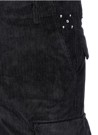 Detail View - Click To Enlarge - 74070 - Drawstring cuff corduroy cargo pants