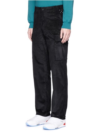 Front View - Click To Enlarge - 74070 - Drawstring cuff corduroy cargo pants