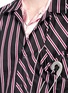 Detail View - Click To Enlarge - 10025 - Satin underlay stripe shirt