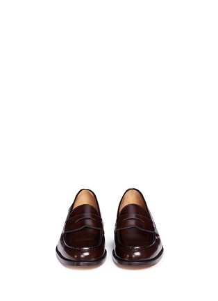 Front View - Click To Enlarge - ANTONIO MAURIZI - Leather penny loafers