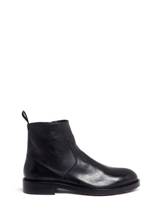 Main View - Click To Enlarge - ANTONIO MAURIZI - Leather ankle boots