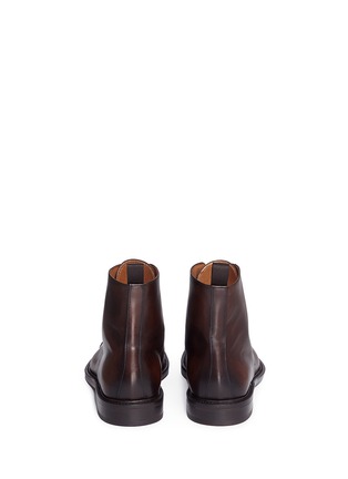 Back View - Click To Enlarge - ANTONIO MAURIZI - Leather Derby boots