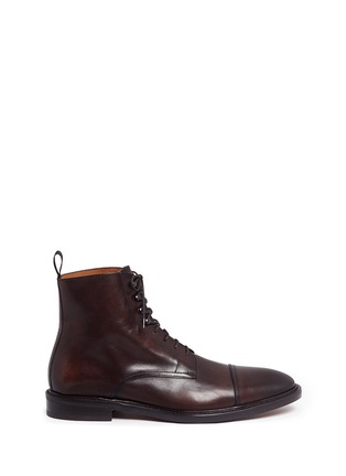 Main View - Click To Enlarge - ANTONIO MAURIZI - Leather Derby boots