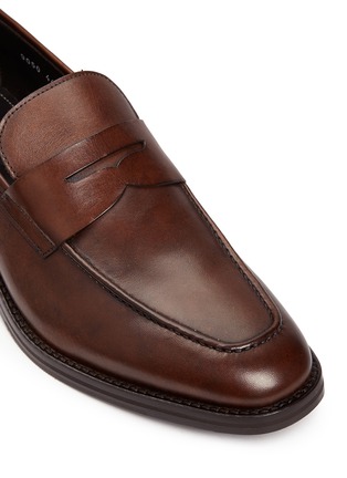 Detail View - Click To Enlarge - ANTONIO MAURIZI - Square toe penny loafers
