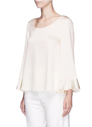 Front View - Click To Enlarge - ELIZABETH AND JAMES - 'Haven' flared cuff satin top