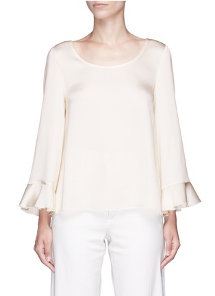 Main View - Click To Enlarge - ELIZABETH AND JAMES - 'Haven' flared cuff satin top