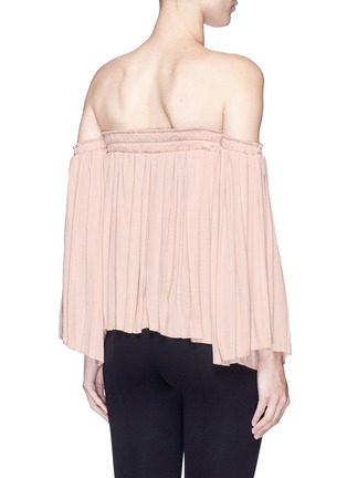 Back View - Click To Enlarge - ELIZABETH AND JAMES - 'Emelyn' off-shoulder pleated top