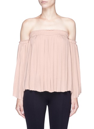Main View - Click To Enlarge - ELIZABETH AND JAMES - 'Emelyn' off-shoulder pleated top