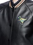 Detail View - Click To Enlarge - COACH - Rexy patch lambskin leather varsity jacket
