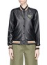 Main View - Click To Enlarge - COACH - Rexy patch lambskin leather varsity jacket